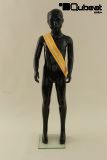 Mannequins Boy black shining Standing Modeled hair