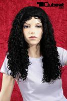 Wigs Women Long black Real hair Middle parting Curly wavy trendy