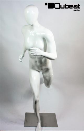 Mannequins Female With head (Faceless) White shining Jogging,Sporty Gabi Slim Sporty